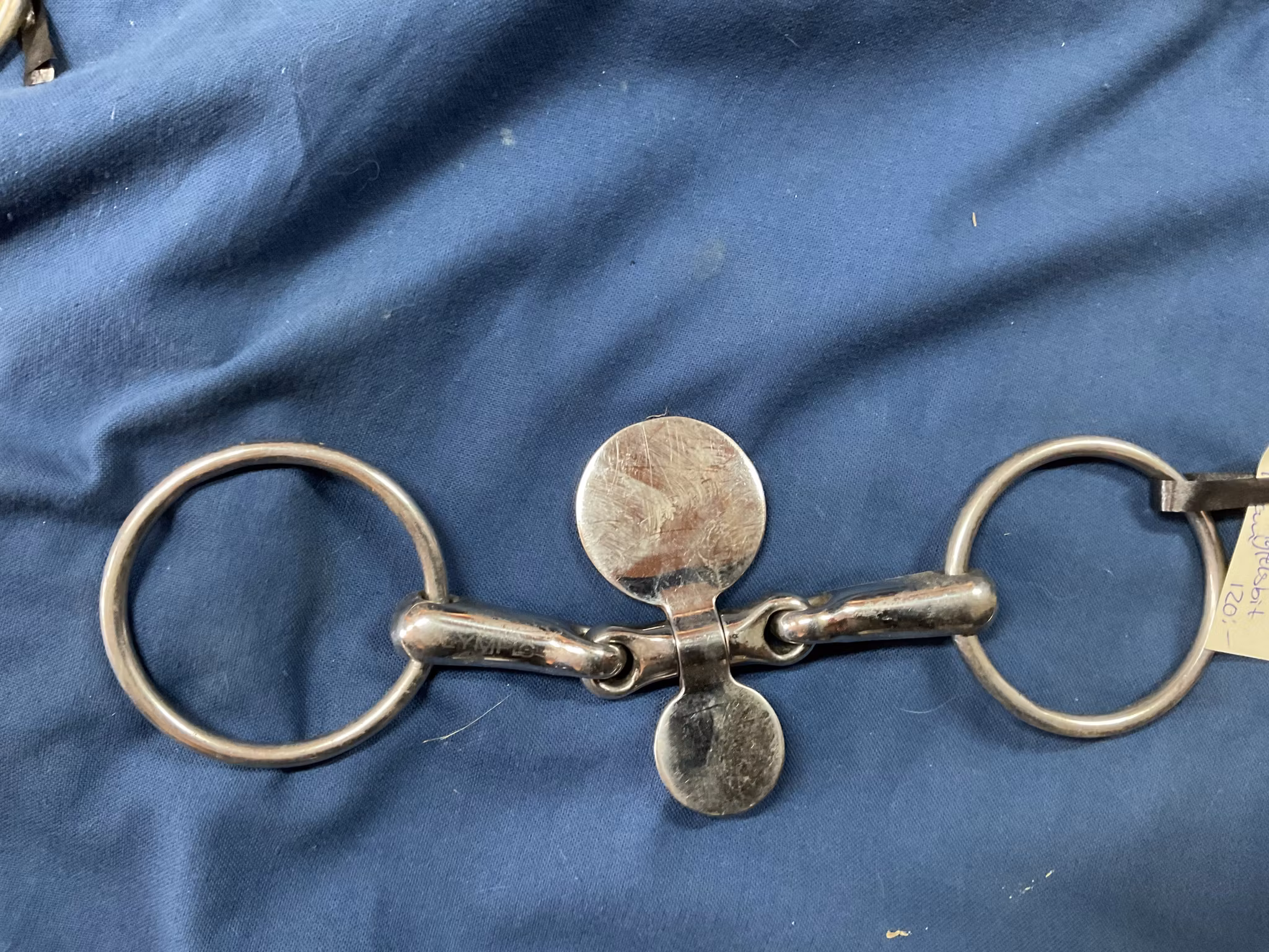 Tredelat bett med tungfelsbit, 12 cm