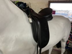 Wellington elite springtree flexible points,dressyrsadel,17”,svart,n,omstoppad 2016,ull,,knappt använd efter det