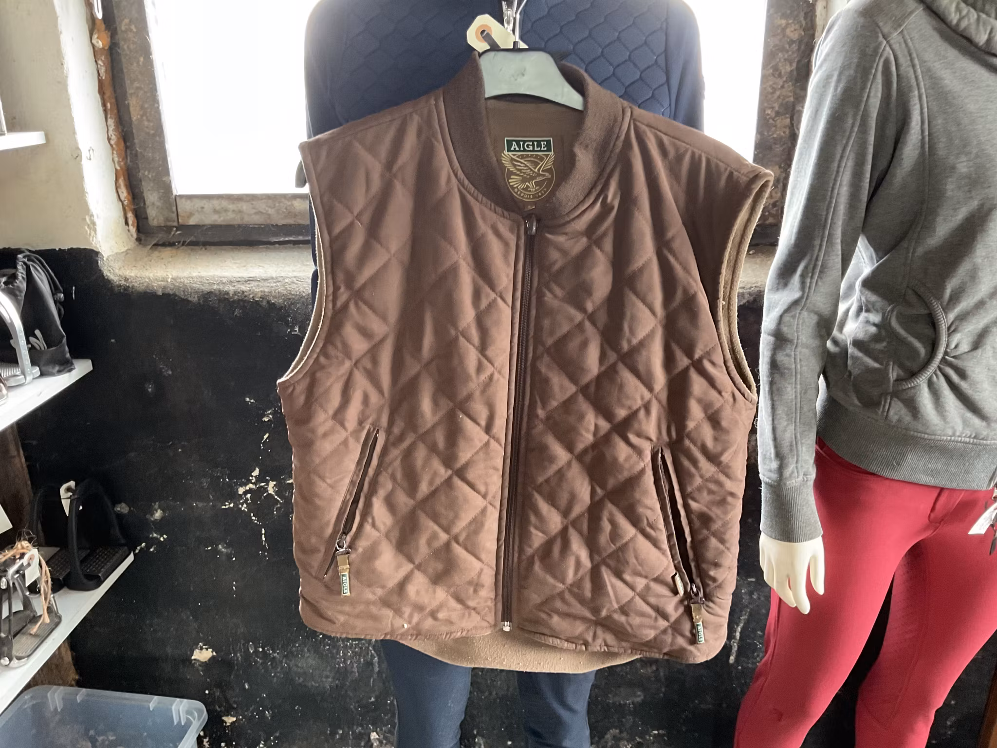 Aigle väst brun,s