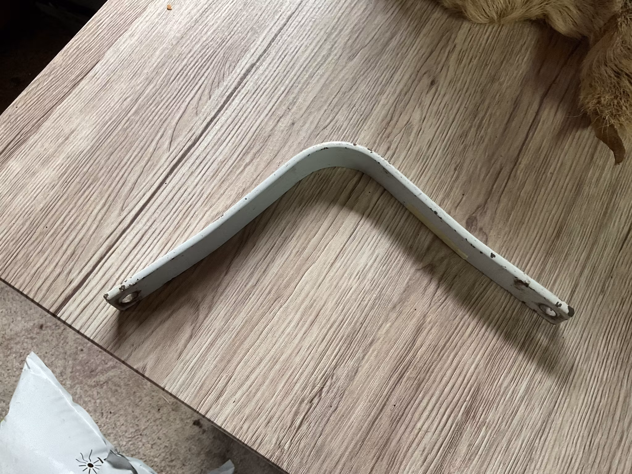 Koppjärn okänt märke,vitt