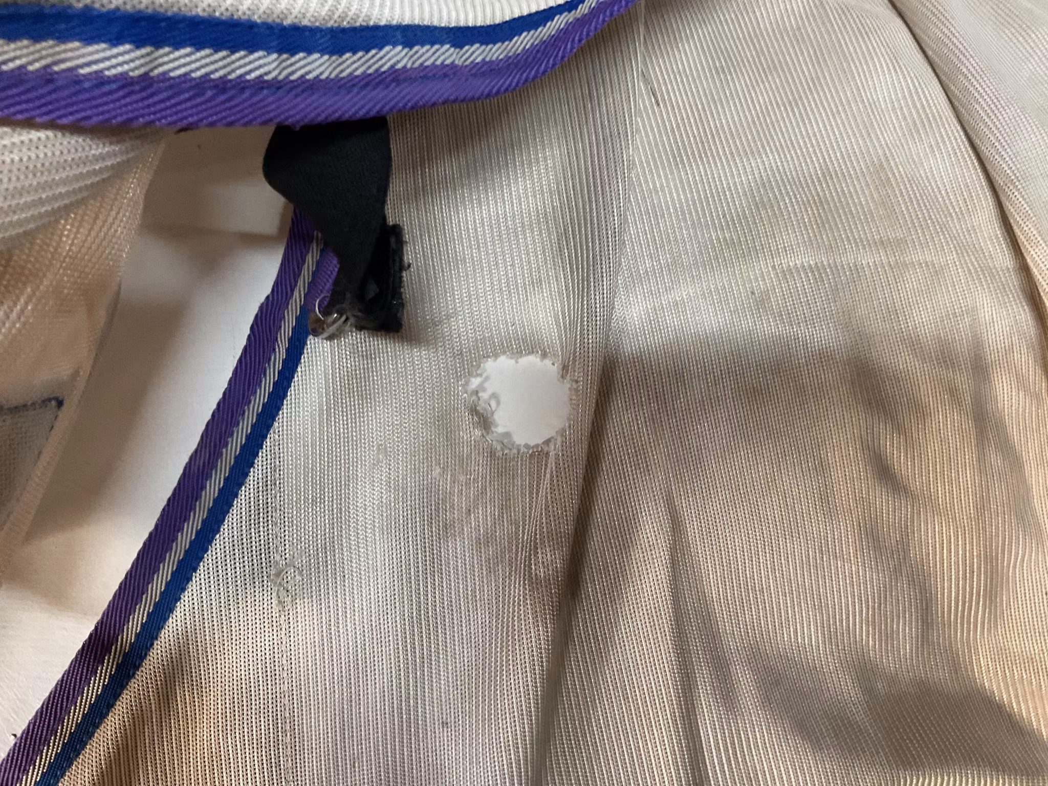 Onehorse flugtäcke med lös hals,tre hål,105 cm