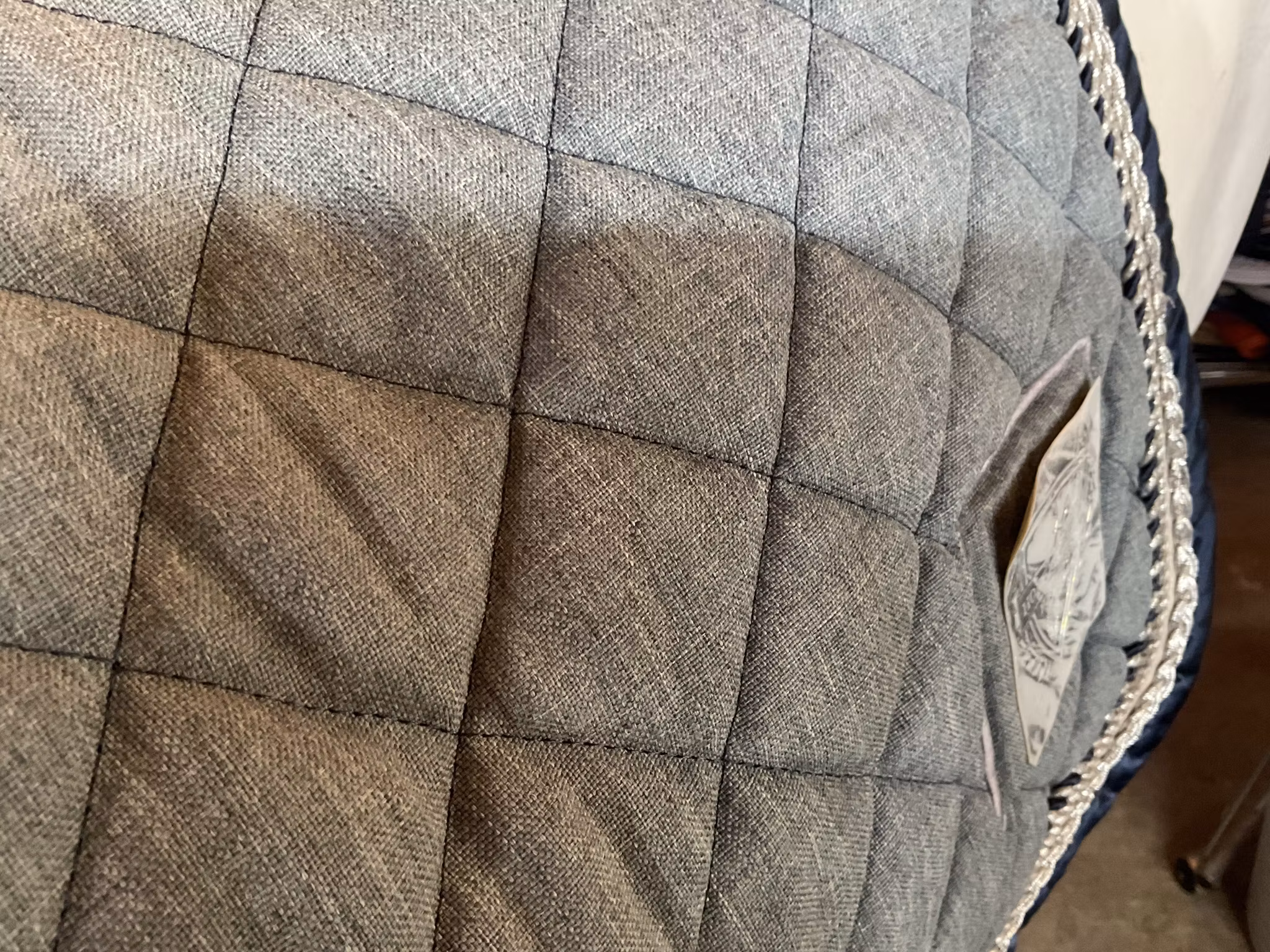 Horse comfort schabrak,grått med bling,f