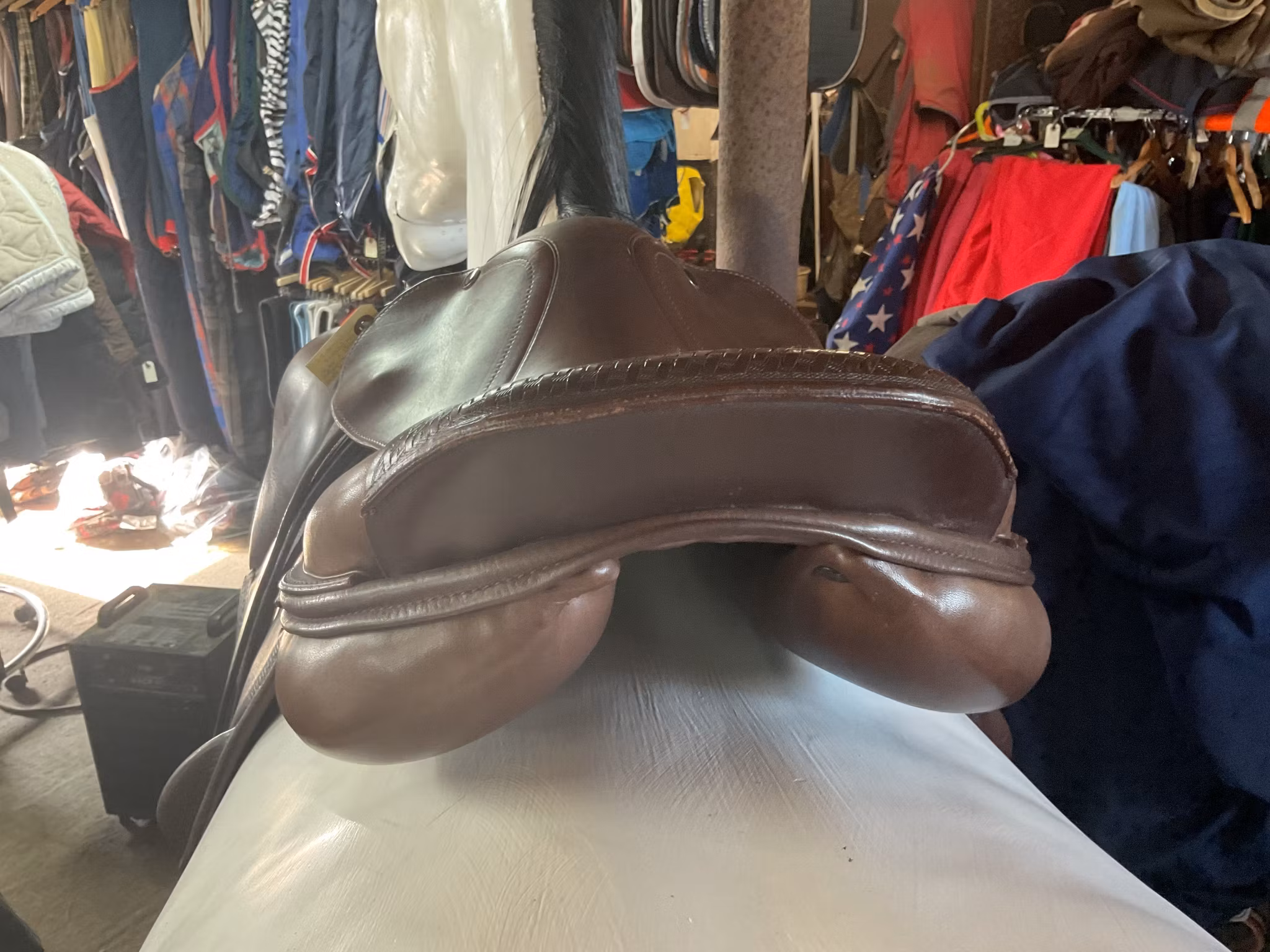 Ergo x2 confidence,brun,sadel,L-kåpa,wide,stigläder ingår