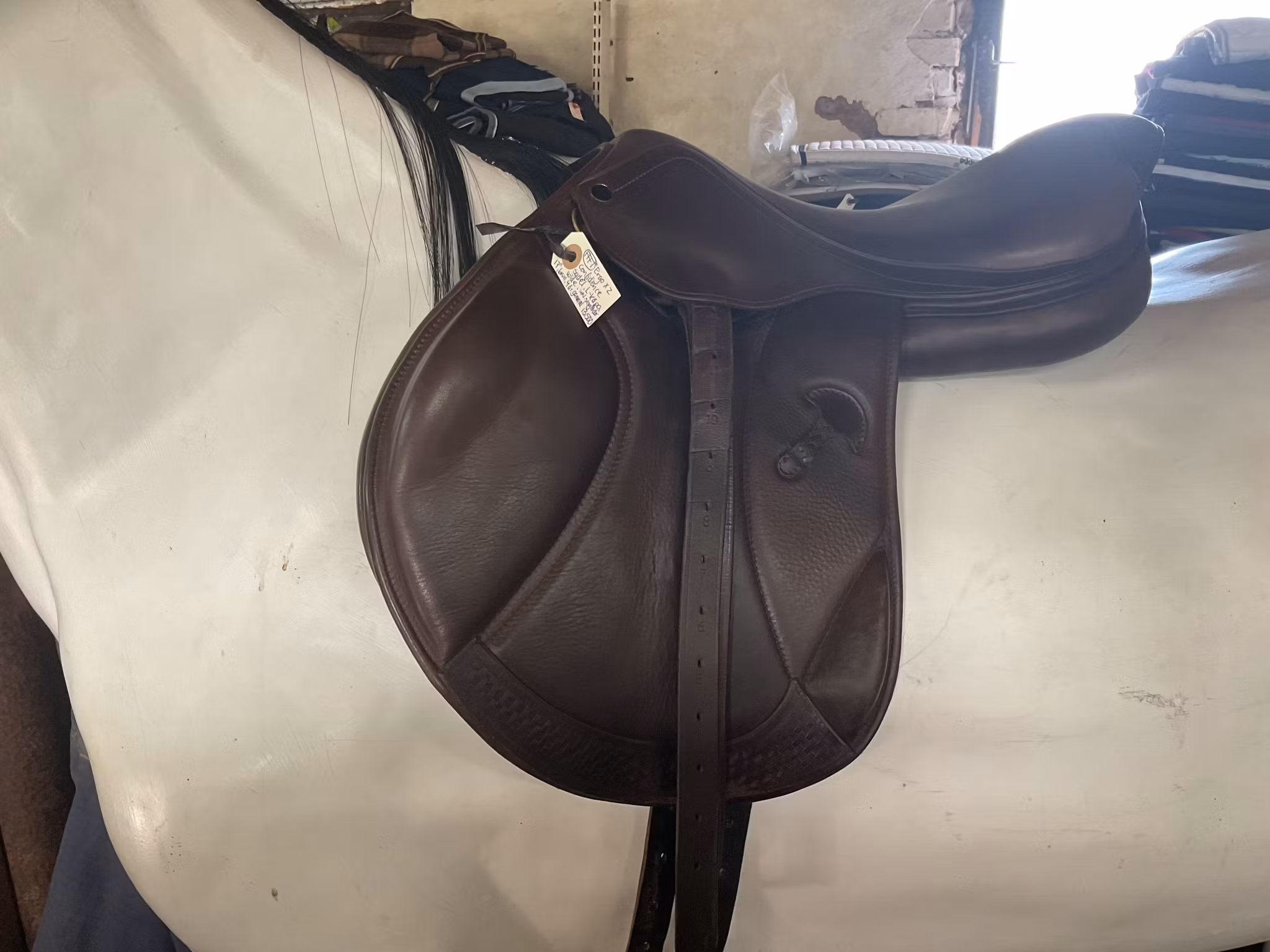 Ergo x2 confidence,brun,sadel,L-kåpa,wide,stigläder ingår