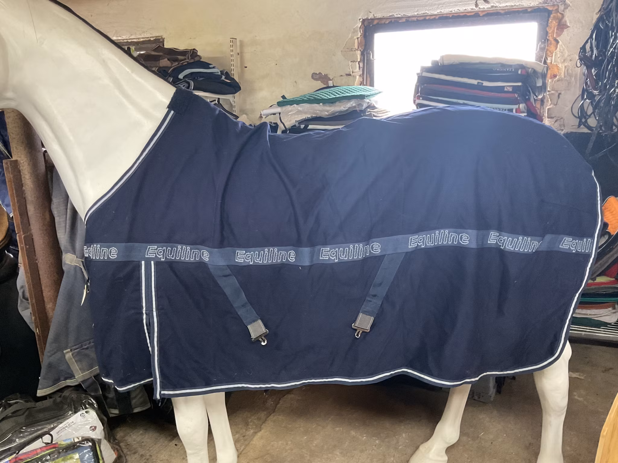 Equiline bomullstäcke,blått, stl m