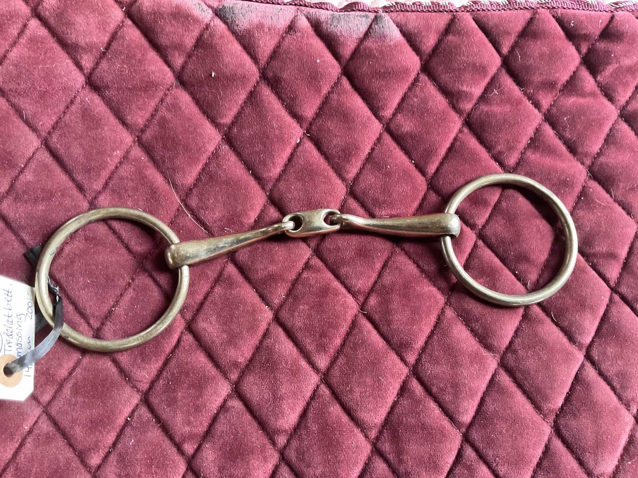 Gold medal tredelat bett, mässing, 14,5 cm