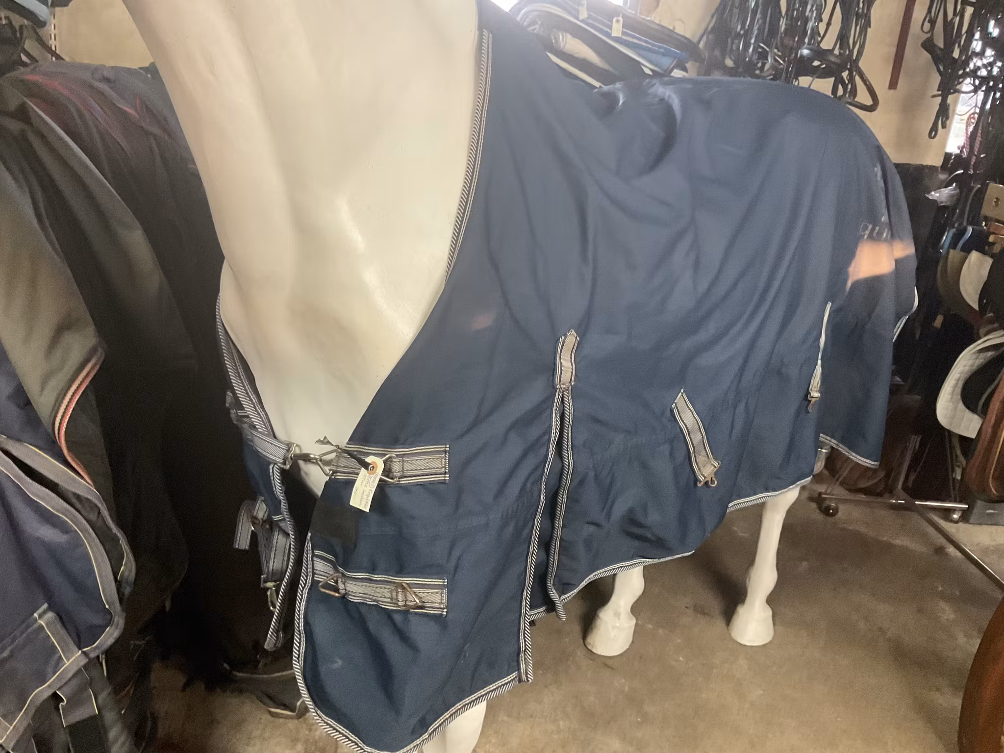 Regntäcke, fleece onsidan, 135 cm