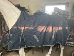 Regntäcke, fleece onsidan, 135 cm