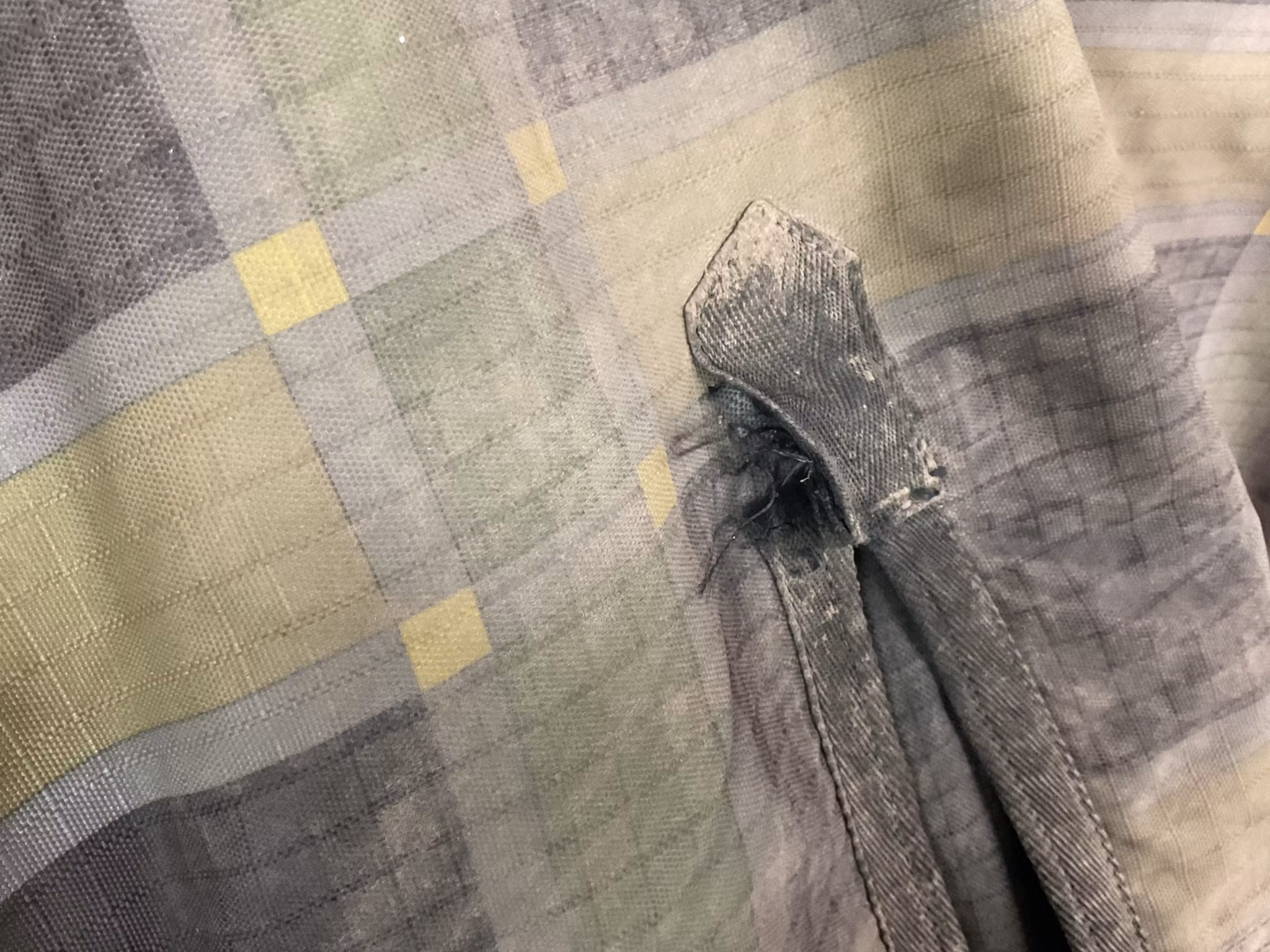 Regntäcke med fleece,155 cm, otvättat