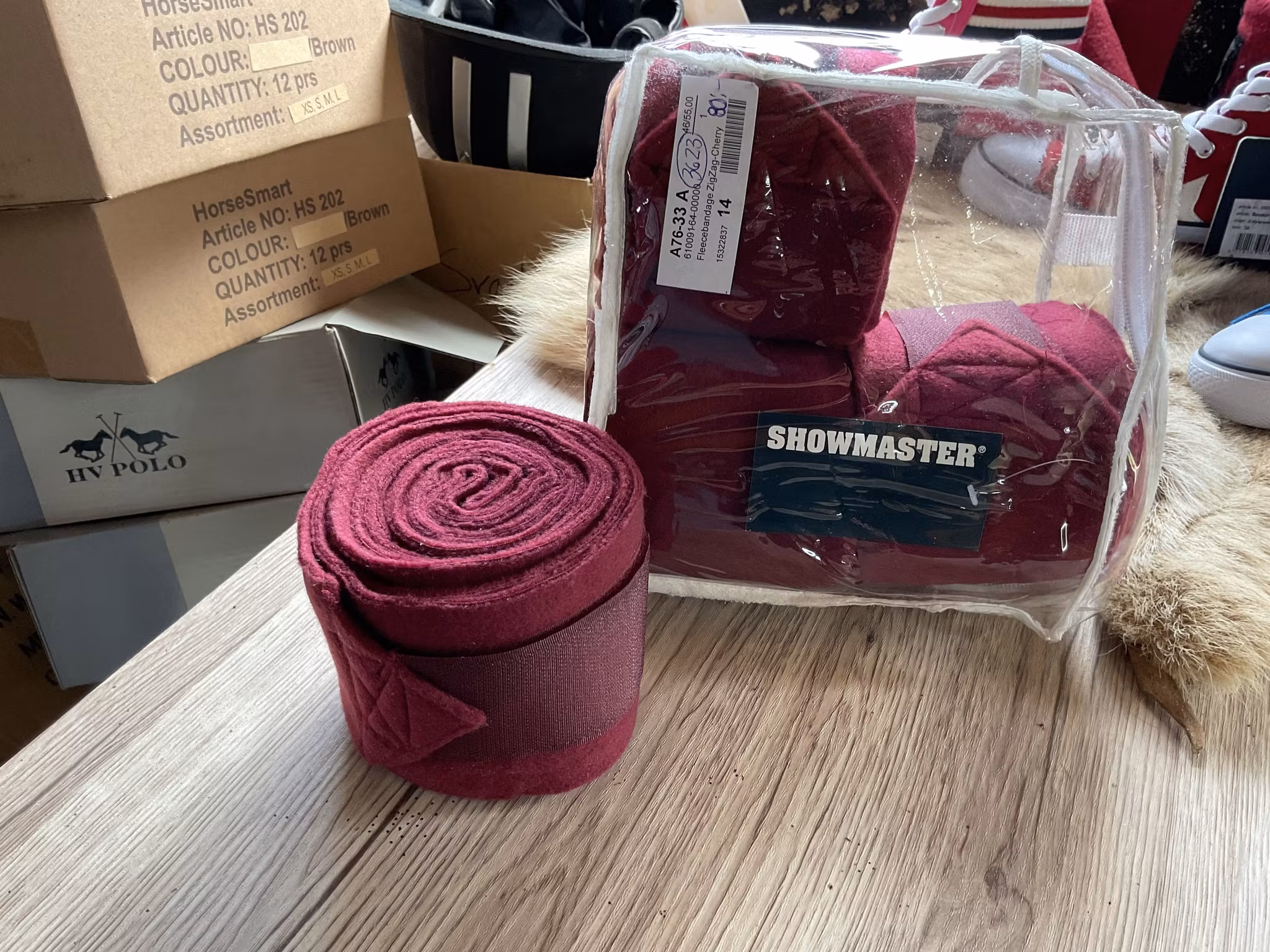 Showmaster,benlindor,4-pack,vinröda