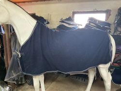 Fleecetäcke,blått, 125 cm