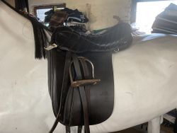 Stubben sadel,island,XW, svart, 16,5-17”,bennis harmony elegant rs,inkl stigläder,stigbyglar,35 cm sadelgjord