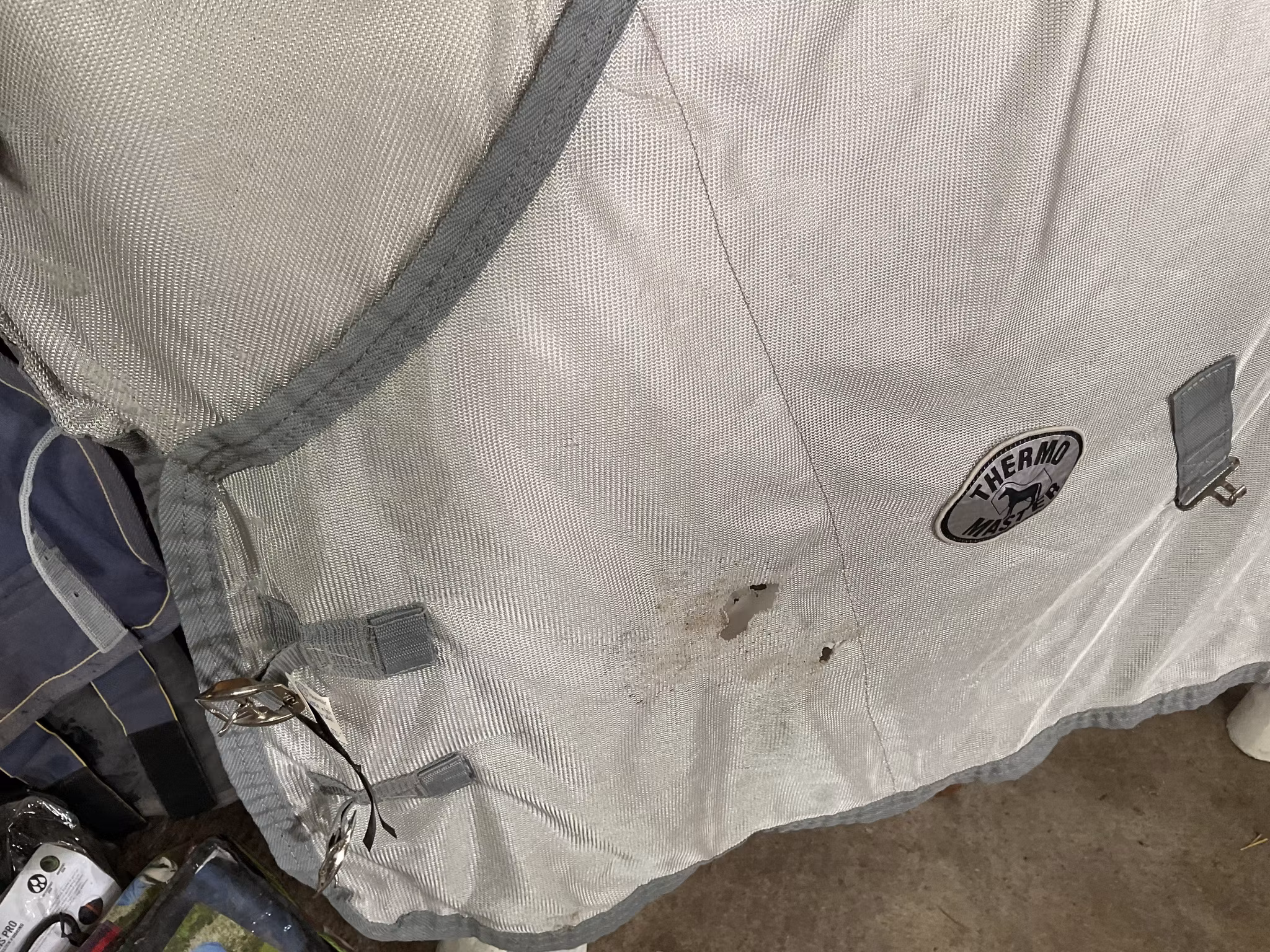 Thermomaster,flugtäcke med fast hals,ngr småhål, 155 cm