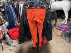 CRW tunna ridbyxor med knögrip,orange,stl 150