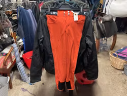 CRW tunna ridbyxor med knögrip,orange,stl 150