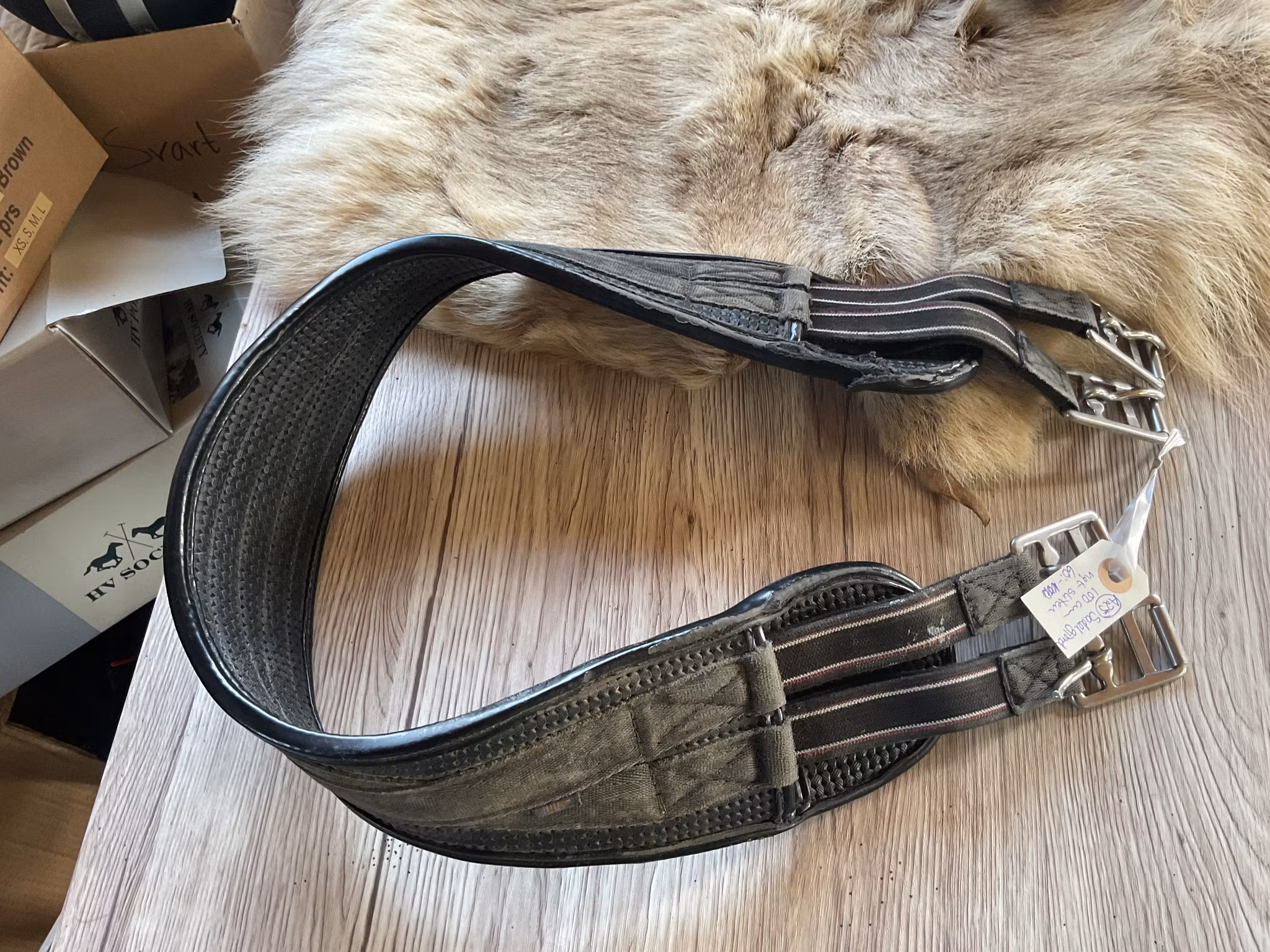 Sadelgjord 100 cm, ngt sliten