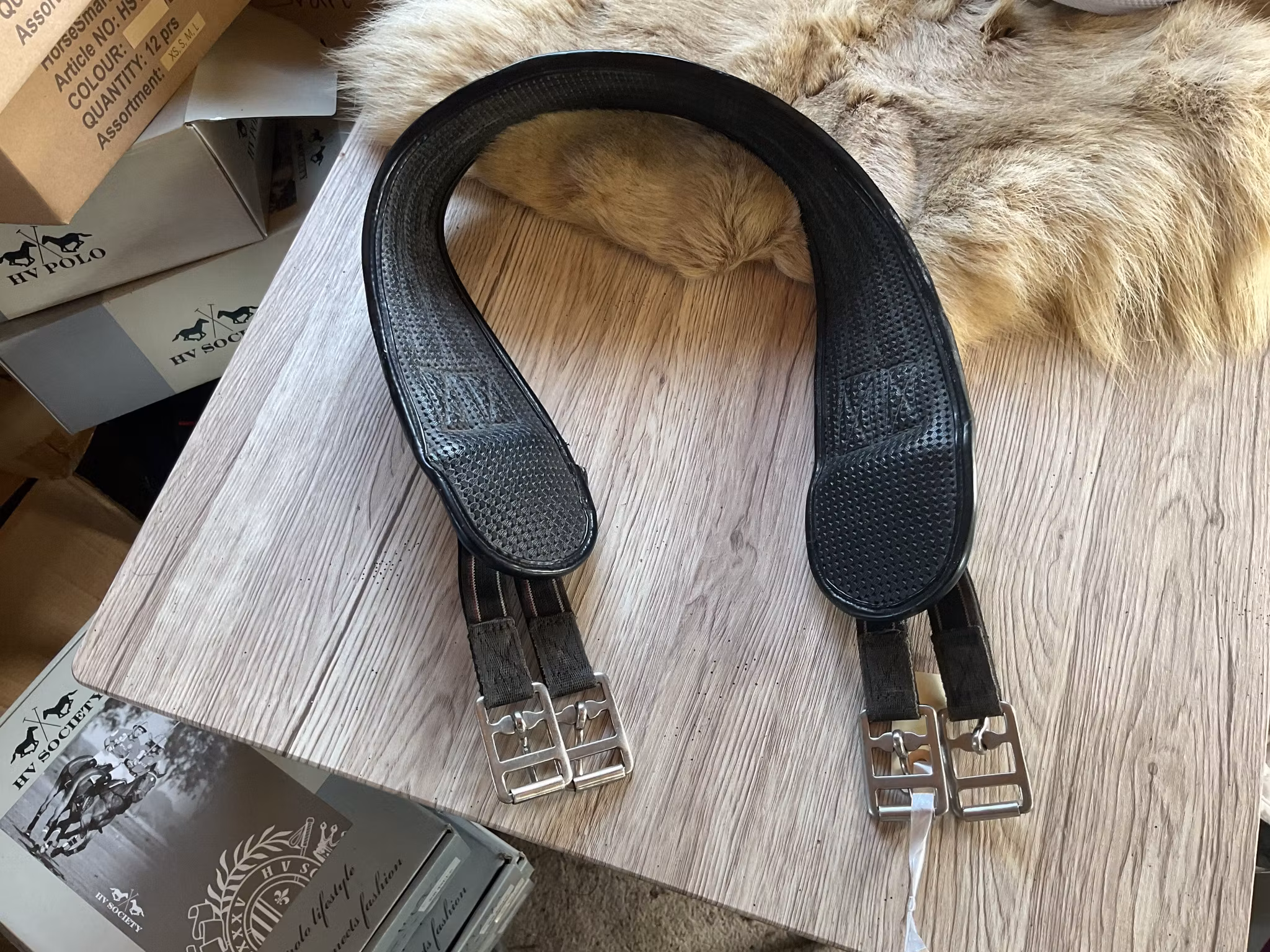 Sadelgjord 100 cm, ngt sliten