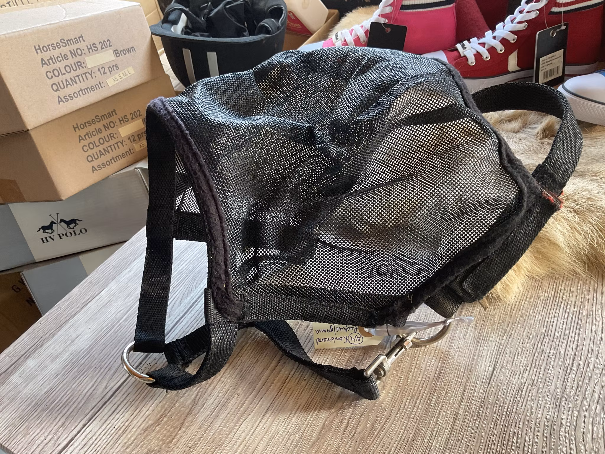 Kombinerad flughuva/grimma,p