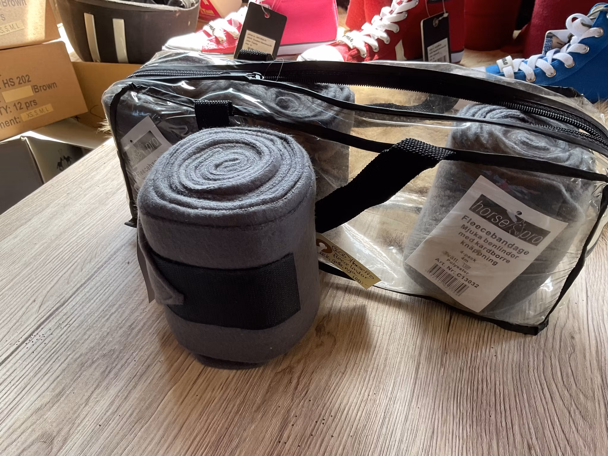 Horse pro fleecelindor 4-pack,gråa,nya