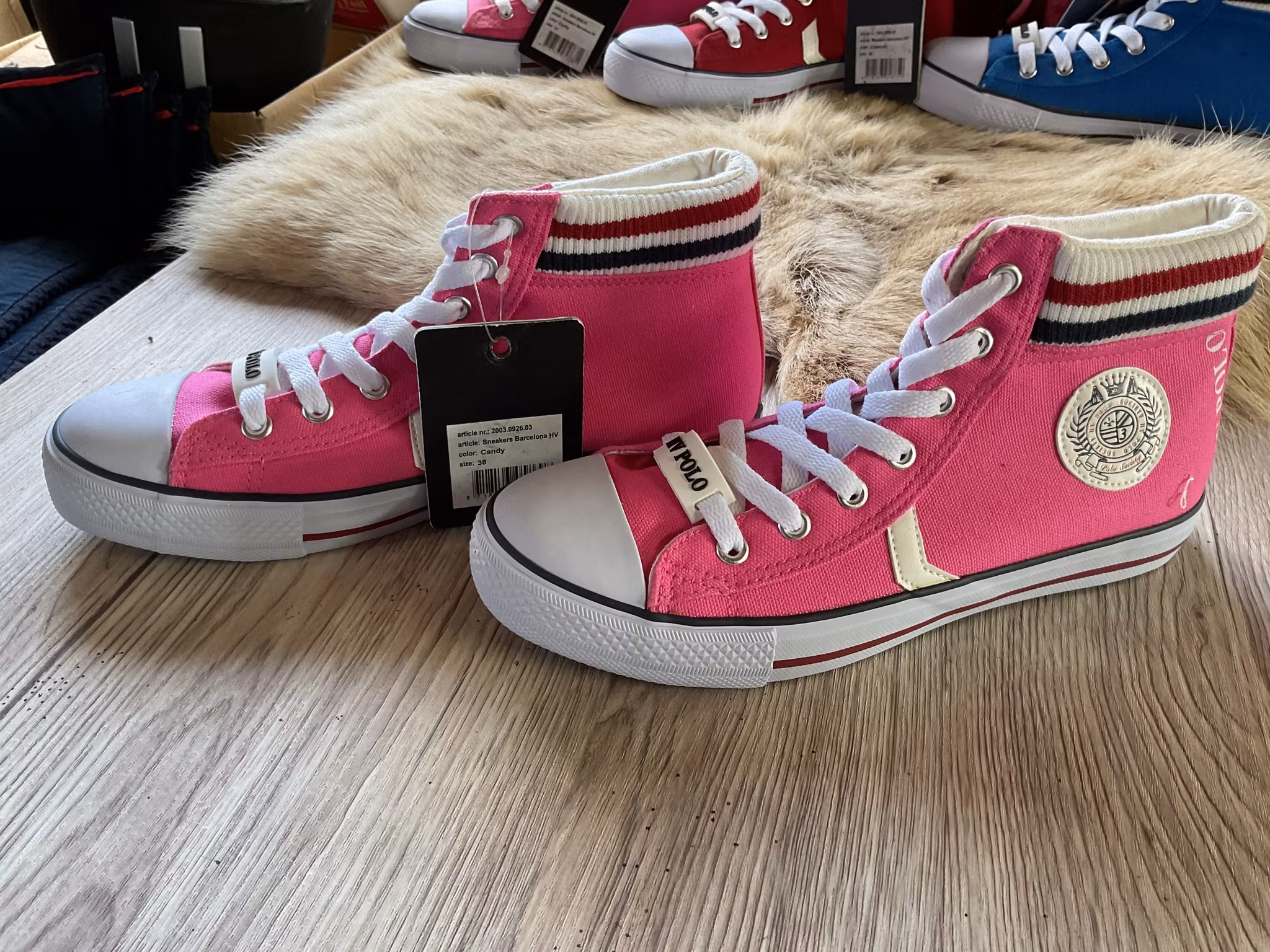 Hv polo sneakers ,rosa,stl 38,nya
