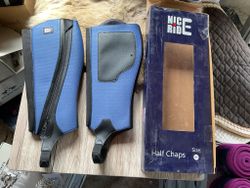 Nice ride halfchaps,stl MW,blåa,nya