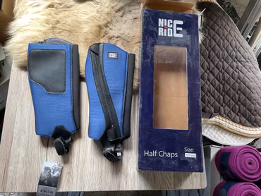 Nice ride halfchaps,blåa,stl 11-13 år,nya