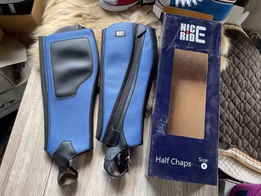 Nice ride,halfchaps,blåa,stl m,nya