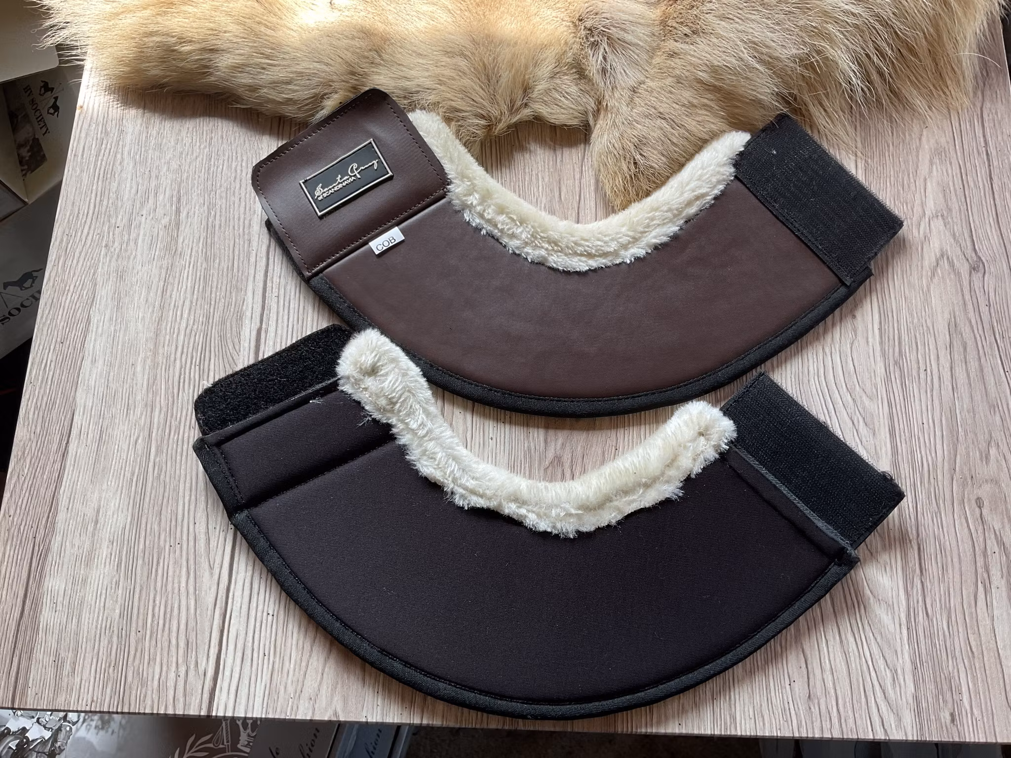 Boots med ludd,2-pack,bruna,cob,nya