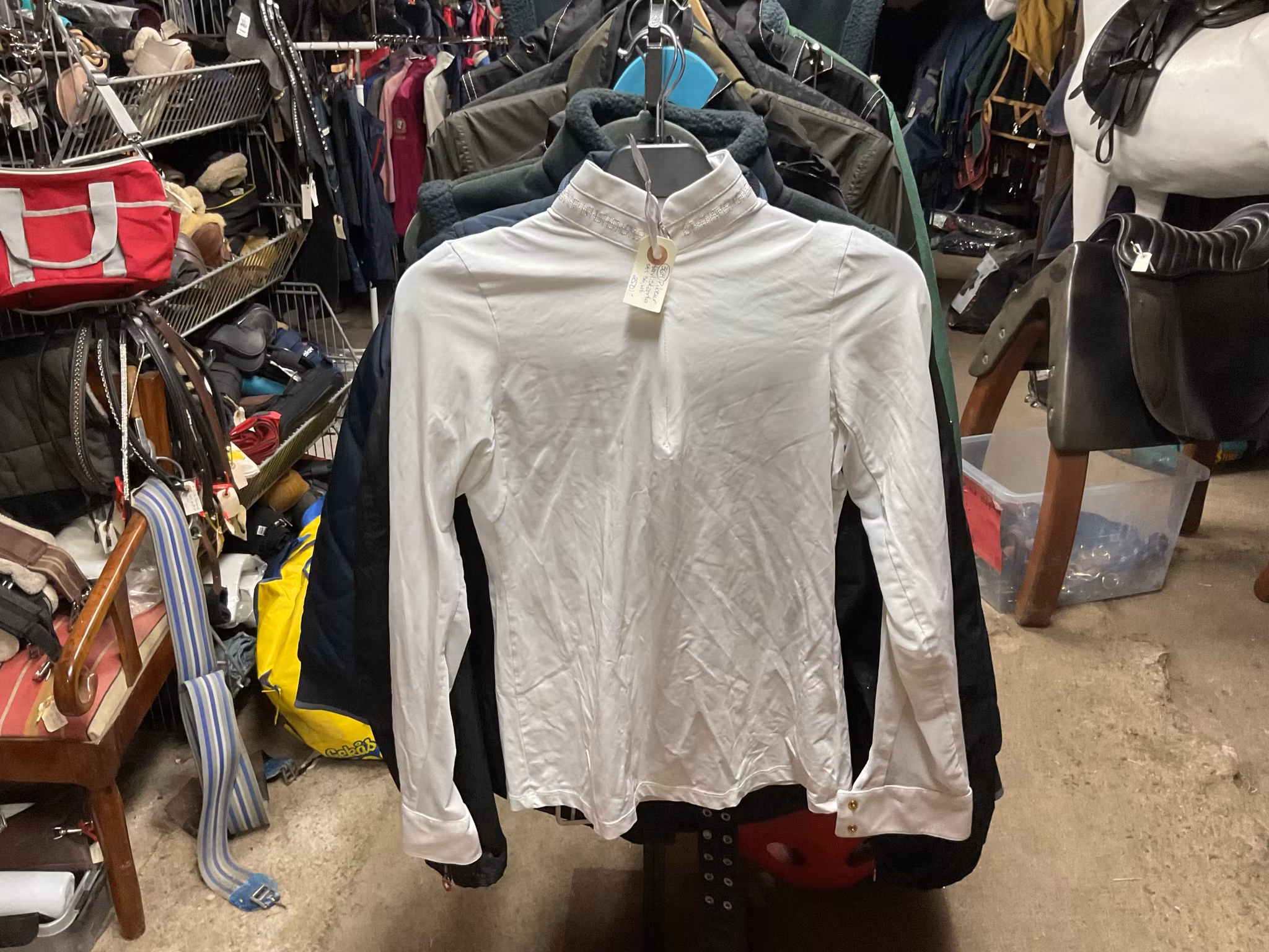 Pikeur,tävlingsskjorta,vit,stl 36