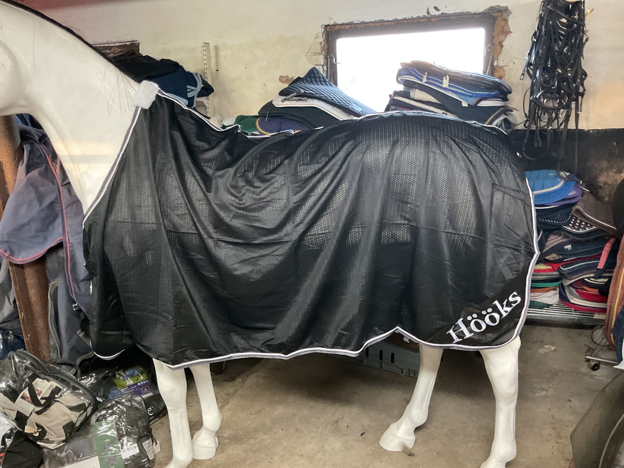 Hööks coolertäcke, 155 cm,svart,nytt