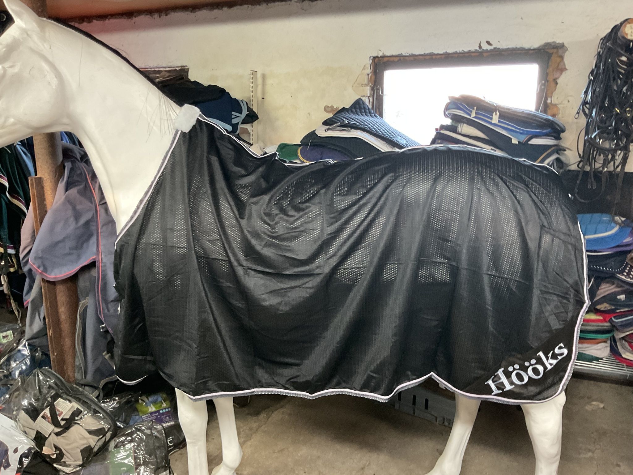Hööks coolertäcke,svart,155 cm,nytt