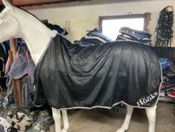 Hööks coolertäcke,svart,155 cm,nytt