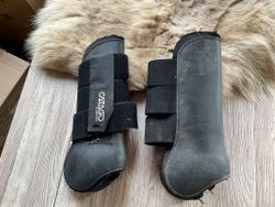 Catago benskydd,svarta, F/XF,lite slitna