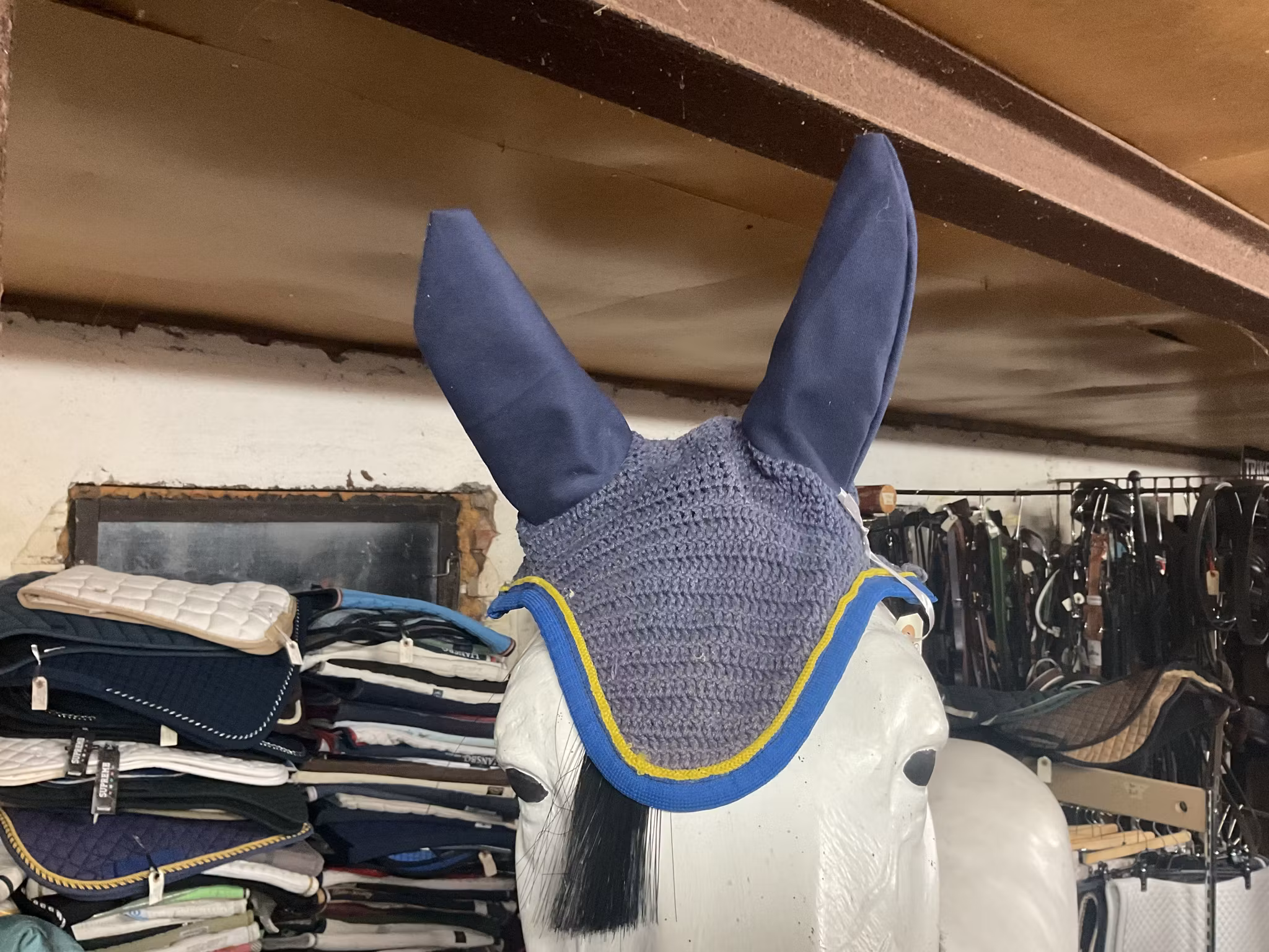 Horse wear huva,L,blå