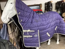 Innetäcke med fast hals,165 cm, lila,ca 400 gr