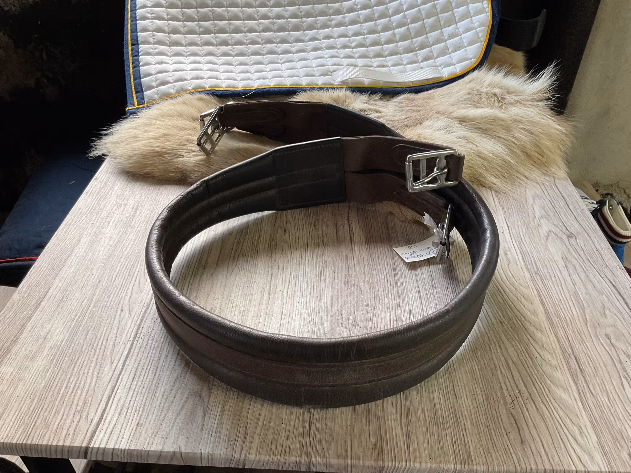 Sadelgjord brun,135 cm