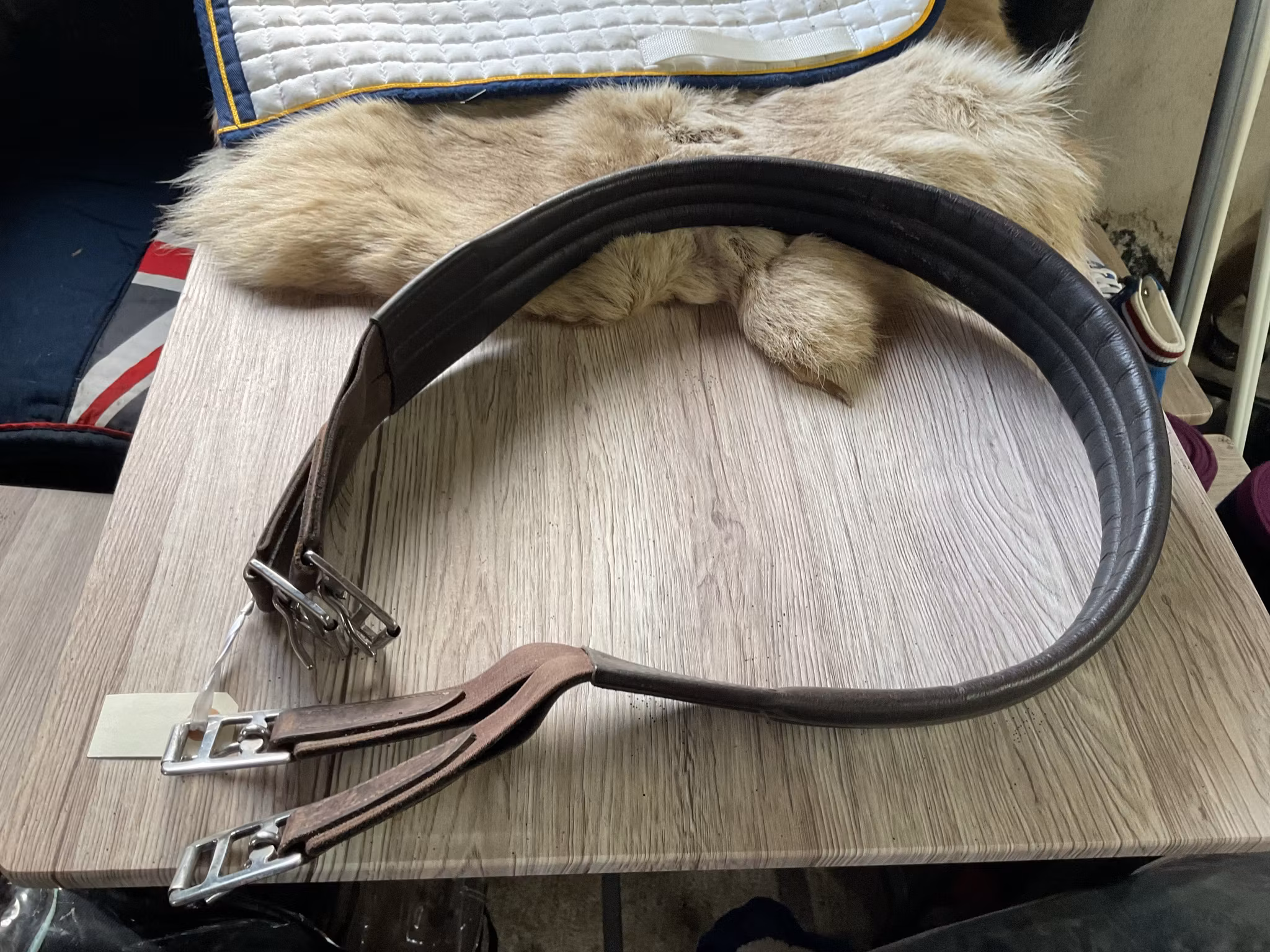 Sadelgjord brun,135 cm