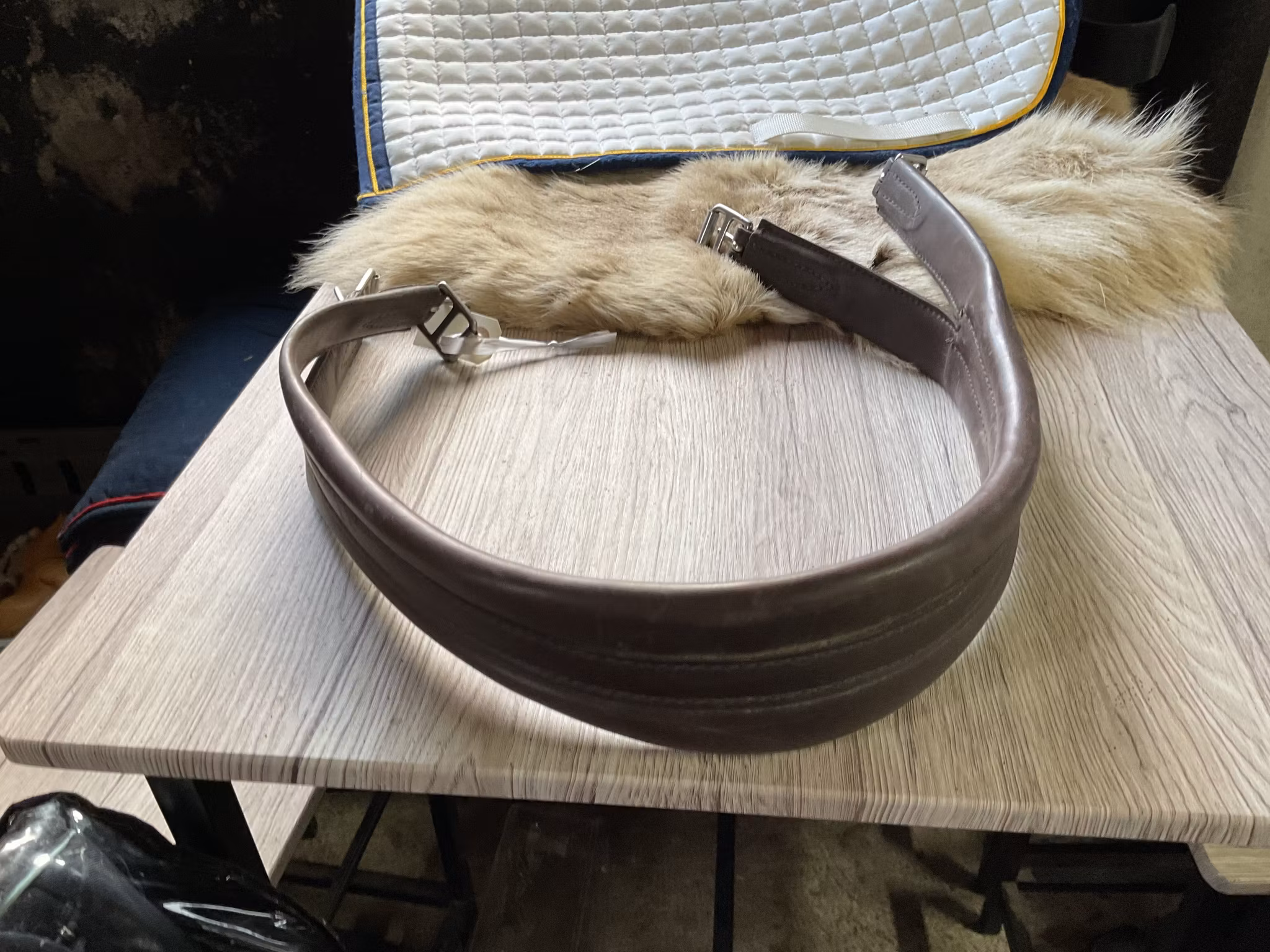 Stubben sadelgjord brun, 100 cm