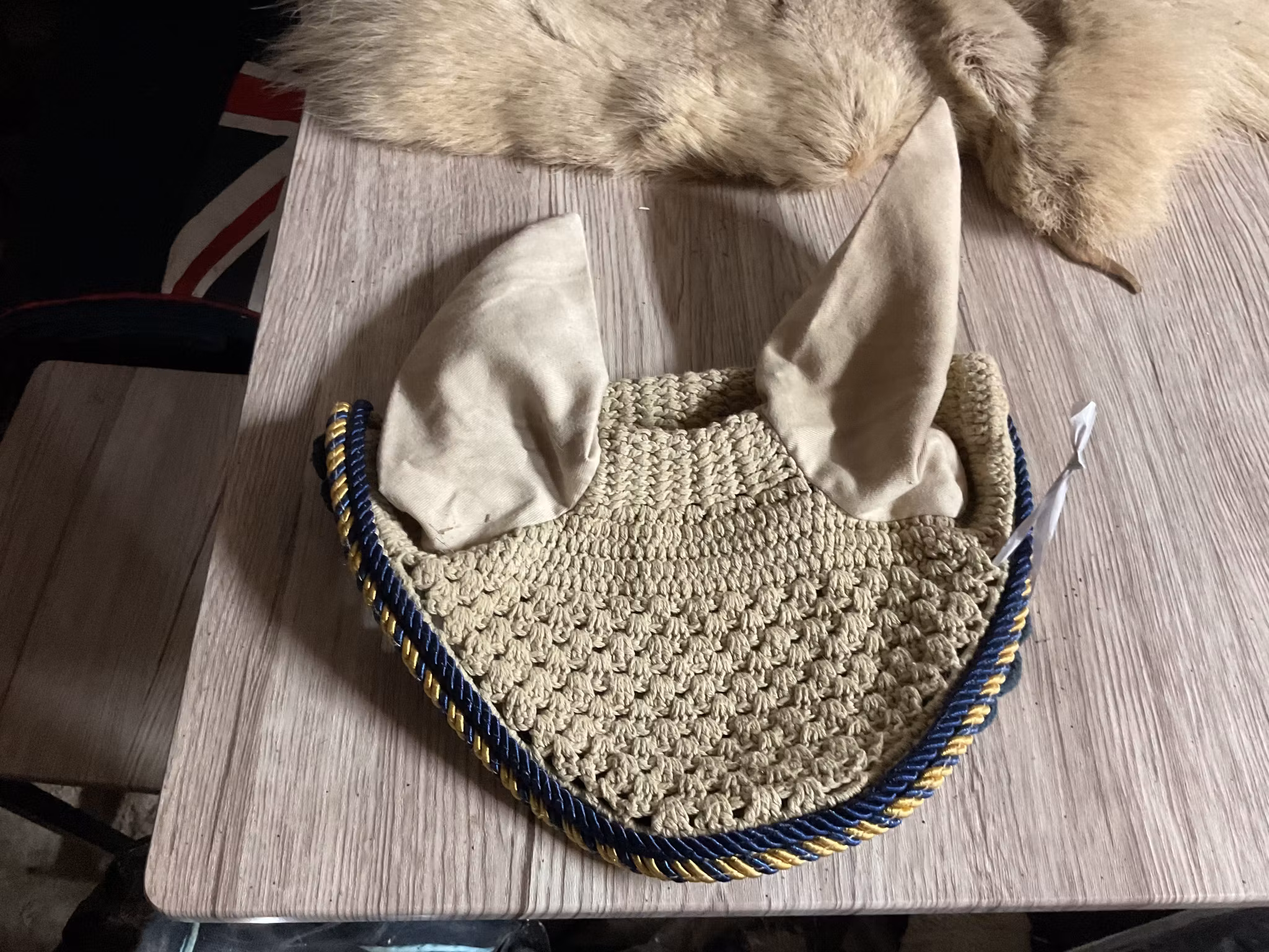 Huva beige,f