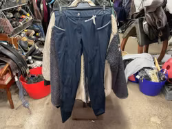 Ridbyxor lätt fodrade,blåa,fullgrip,stl 38