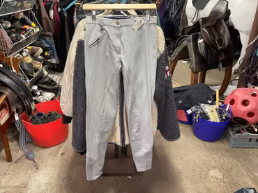 Domino ridbyxor,fullgrip,gråa,stl 38