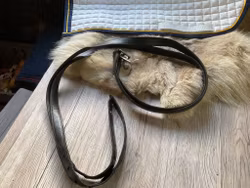 Stigläder svarta,145 cm