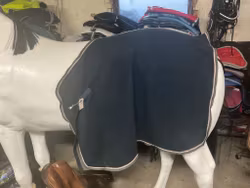 Ländtäcke,fleece,blå,f