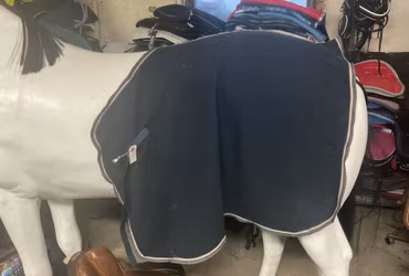 Ländtäcke,fleece,blå,f