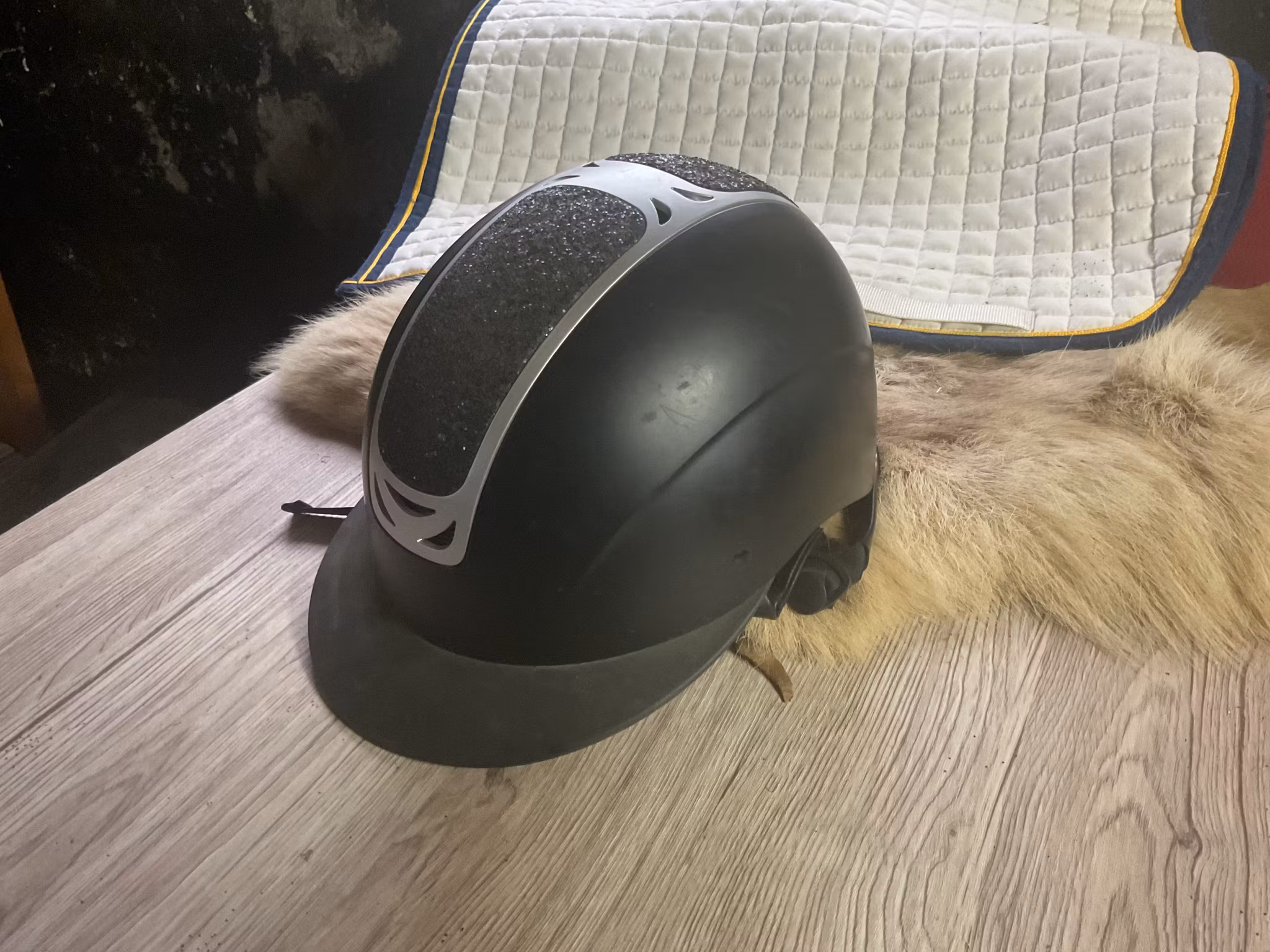 Horze ridhjälm,svart,stl 55-57