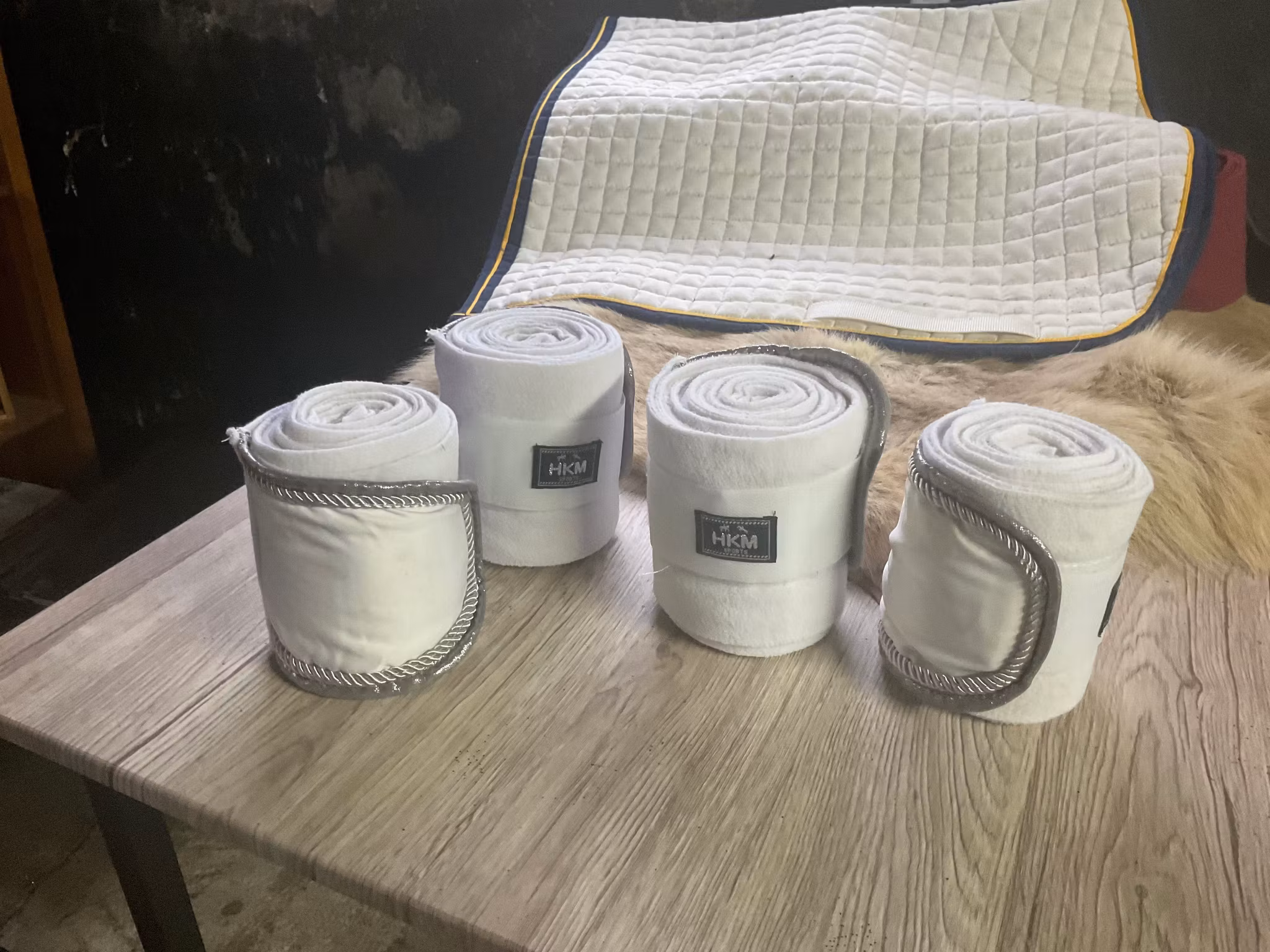 Vita benlindor,4-pack