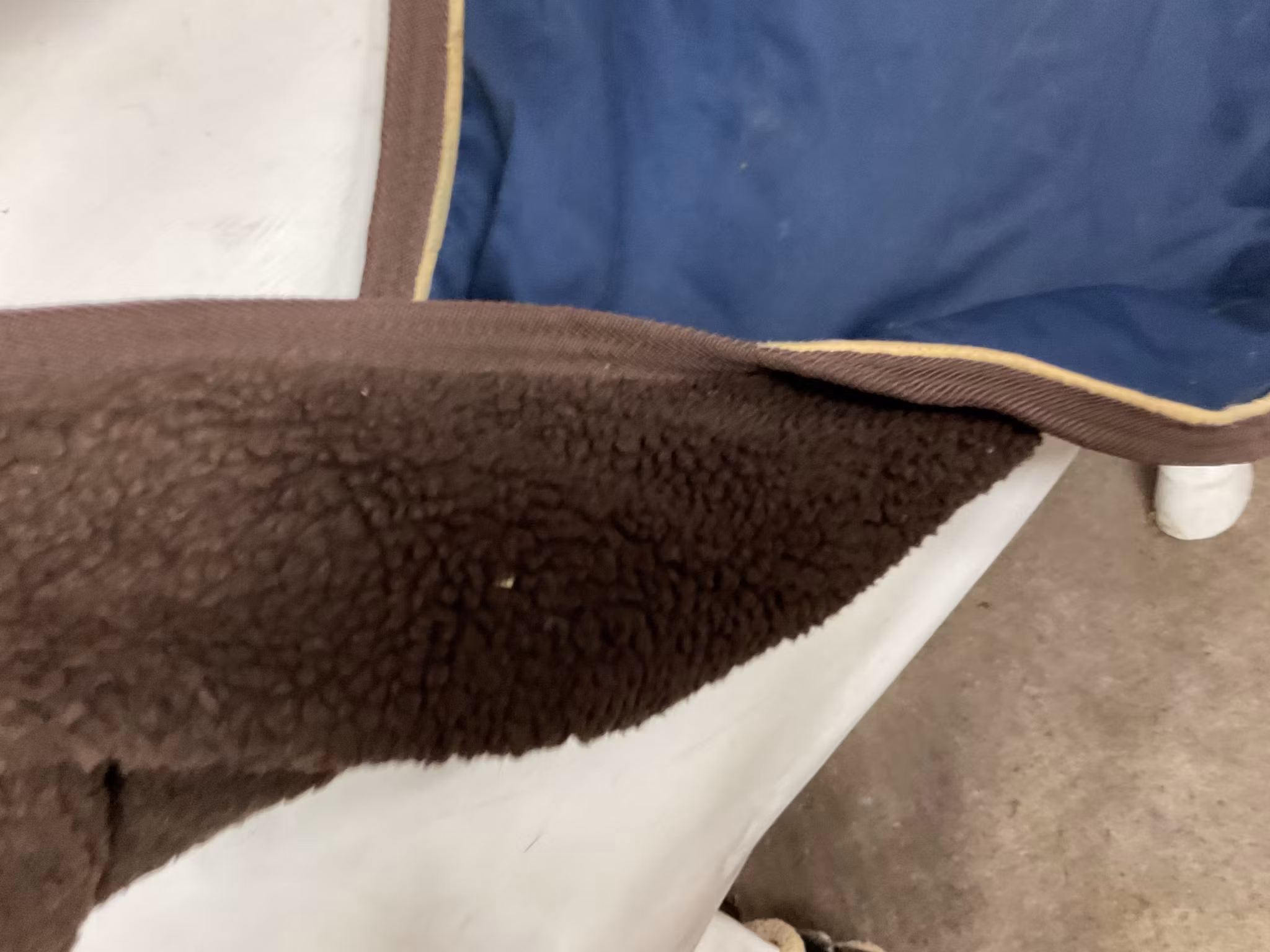 JH fodrat skrittäcke,blått,145 cm