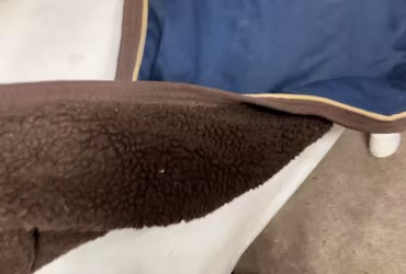 JH fodrat skrittäcke,blått,145 cm