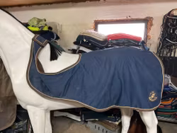 JH fodrat skrittäcke,blått,145 cm