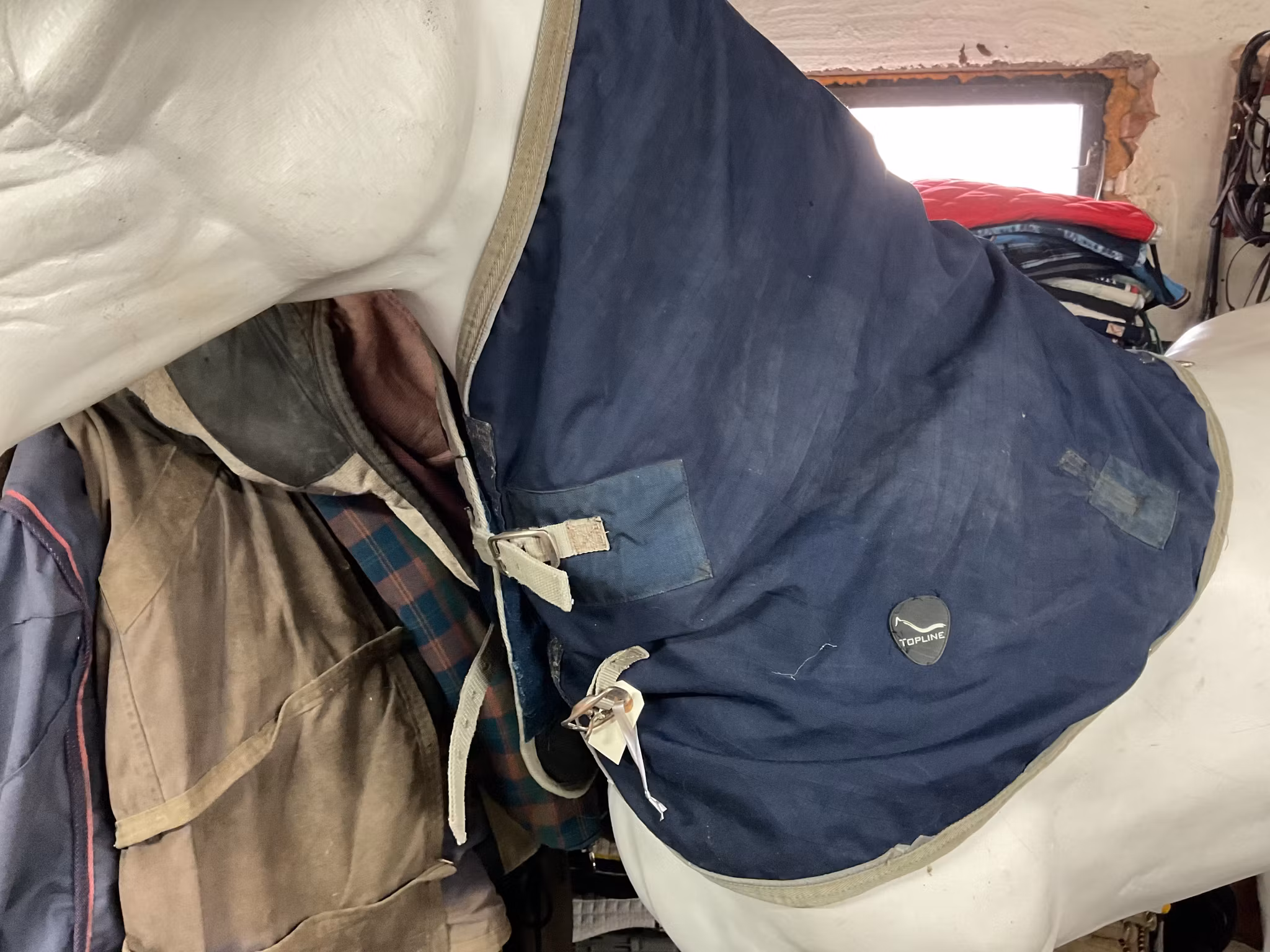 Topline halstäcke,50 gr,blått,m